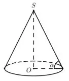 Câu 19: Cho hình nón có đường sinh là $a,$ góc giữa đường sinh và đáy là $\alpha .$ Tính diện tích xung quanh của hình nón.